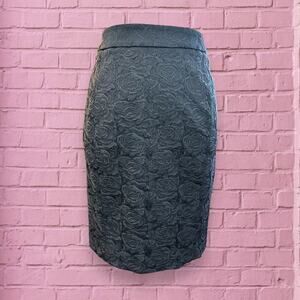 Vanessa Virginia Rose Brocade Pencil Skirt EUC Anthropologie